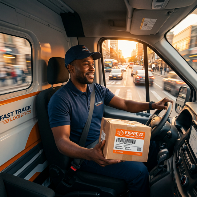 Same-day express doručenie balíka zákazníkovi v rovnaký deň