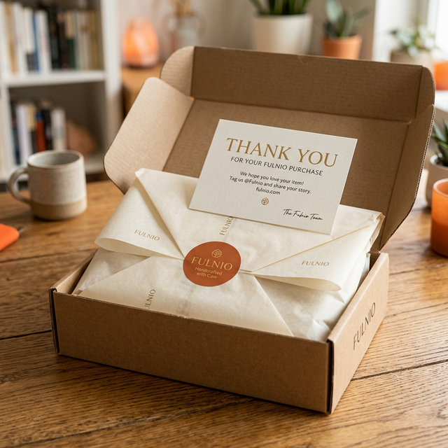 Dokonalý unboxing zážitok pri rozbaľovaní balíka s ďakovnou kartičkou